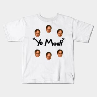 Dwight Around yo Mouth (light tees) Kids T-Shirt